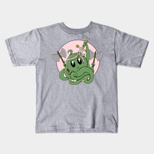 Octopus Barbarian - Dungeons and Dragons Kids T-Shirt